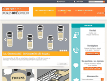 Tablet Screenshot of drogues-info-service.fr